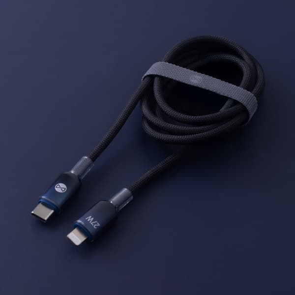 Forever Ombre-kabel USB-C - Lightning 1,0 m 27W svart
