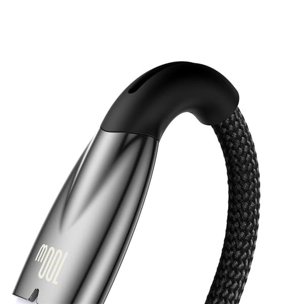 Baseus-kabel Glimmer USB - USB-C 1,0m svart 100W svart