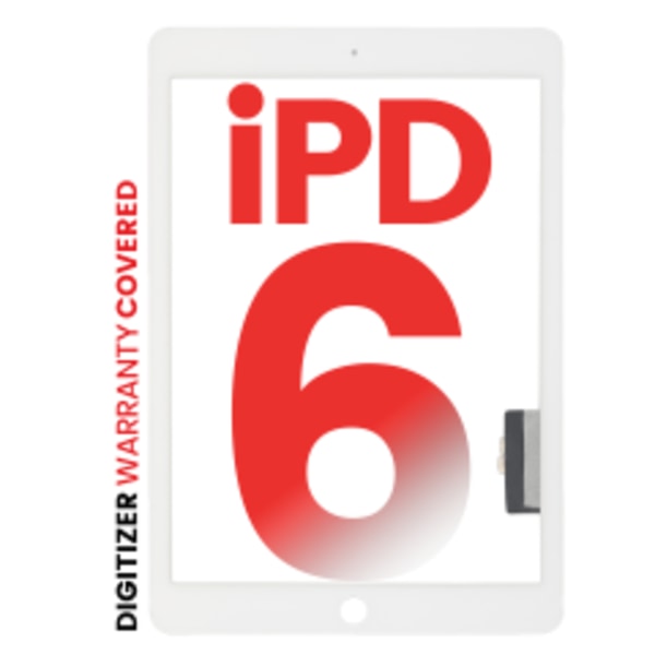Digitizer för iPad 6 (2018) (Eftermarknad Pro: XO7) (Vit)
