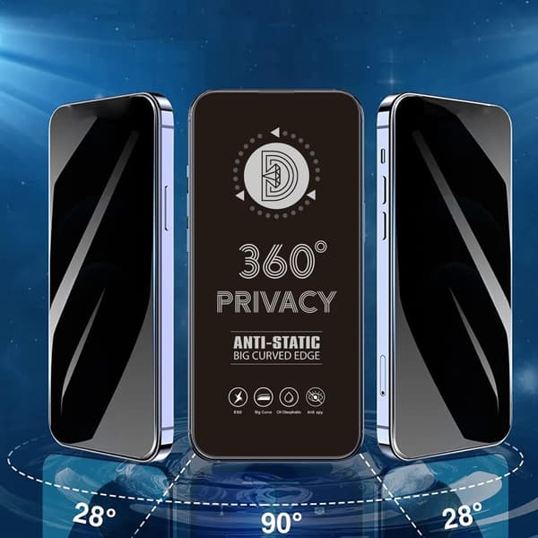 Härdat glas Sekretess 360 för iPhone 17 Air