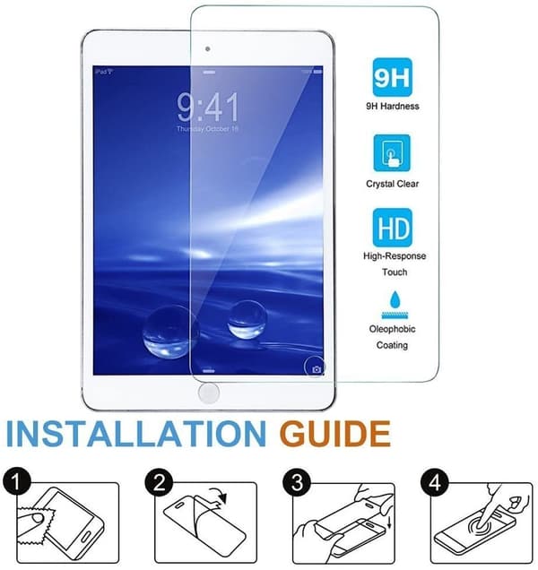 [2-pack] iPad Air / Air 2 / Pro / Ny iPad 9.7 skärmskydd|2,5D