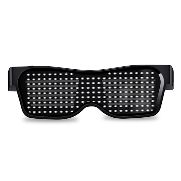 Bluetooth Appkontroll  Led Party Glasögon vit vit