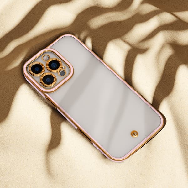 Silky Gold-fodral för iPhone 12 6,1\" rosa