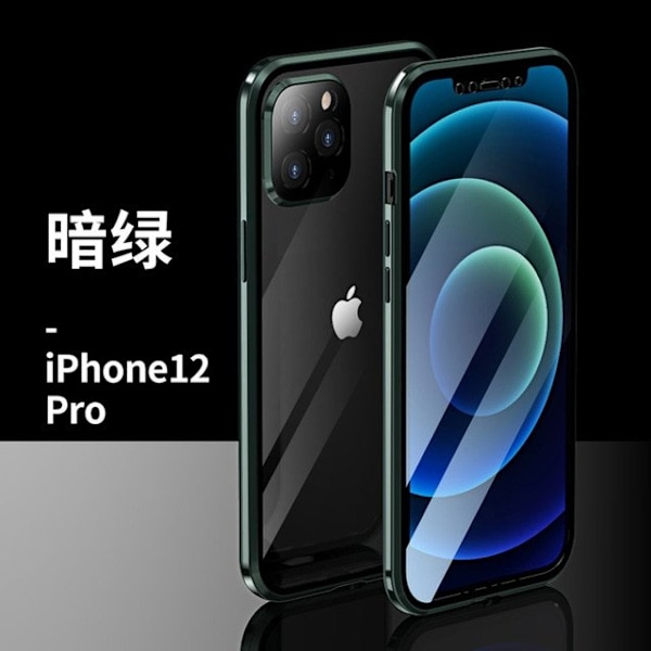 magnetfodral för iphon 12 pro max grön grön