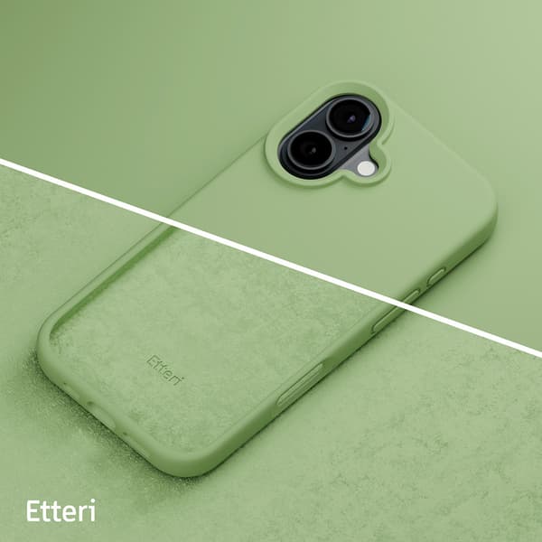 Etteri Silikonskal för iPhone 16 6,1\" ljusgrön