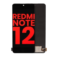 OLED-enhet utan ram för Xiaomi Redmi Note 12 4G / Redmi Note 12 5G (Eftermarknad Plus) (Alla färger) röd