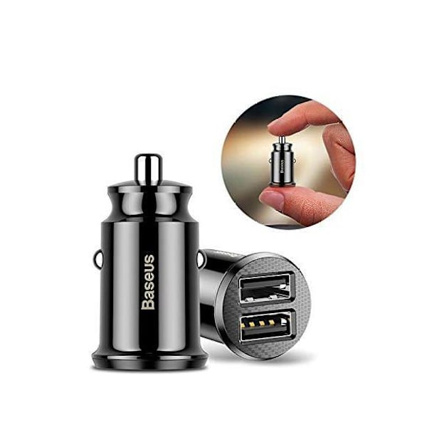 Baseus Billaddare, Mini Portable 3.1A Dual USB