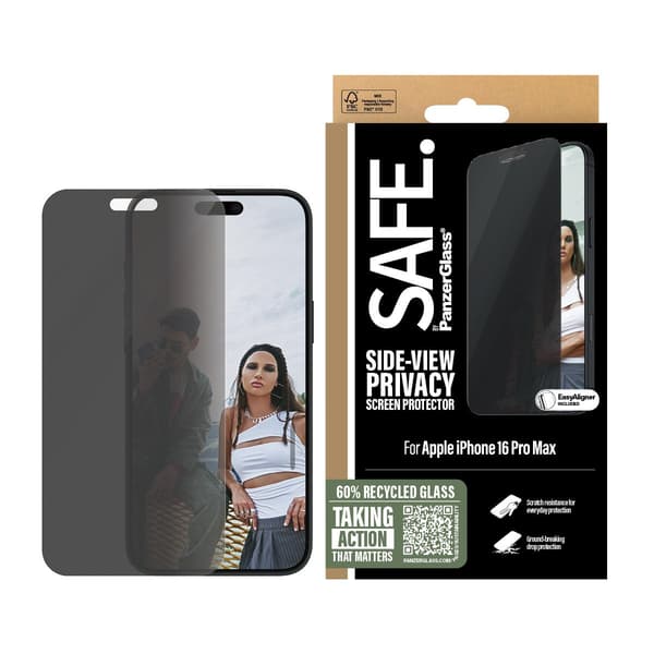 SAFE. Privacy by PanzerGlass Apple iPhone 16 Pro 6.3 | Ultra-Wide Fit
