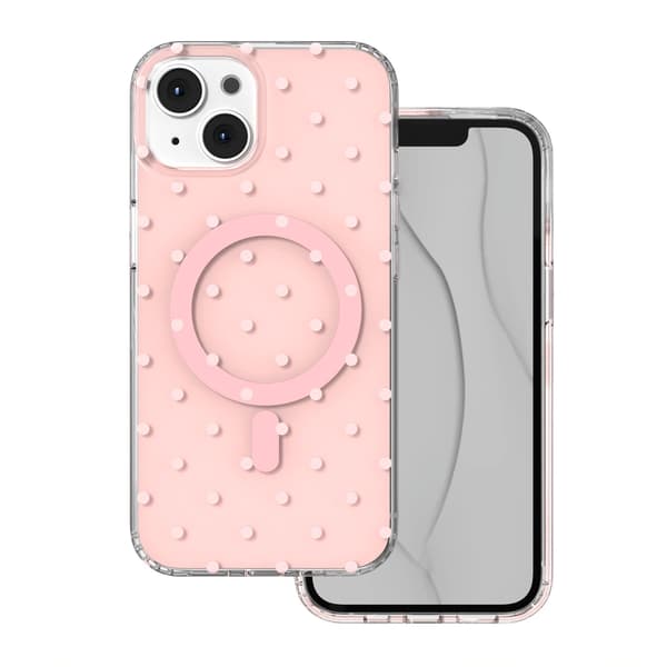 Bubble Dots Mag-fodral för iPhone 13 / 14 6,1\" rosa