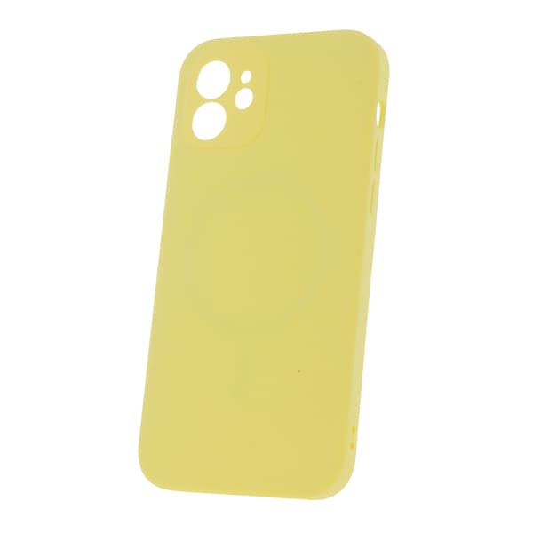 Mag Invisible skal för iPhone 12 pastellgul gul