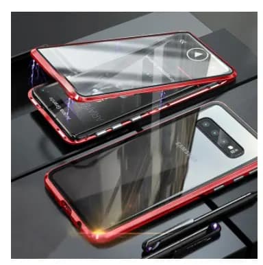 Dubbelsidig glasmagnet FÖR SAMSUNG s20|röd