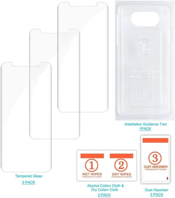 3 Pack för iPhone X Skärmskydd|2,5"