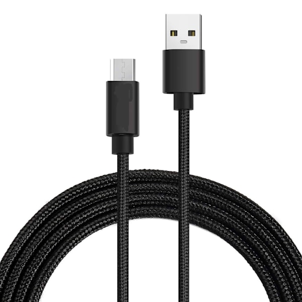 2 st 3 m micro-usb rosa kabel