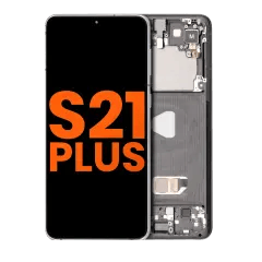 OLED-montering med ram för Samsung Galaxy S21 Plus 5G (Fläck: Grad B) (Phantom Black)