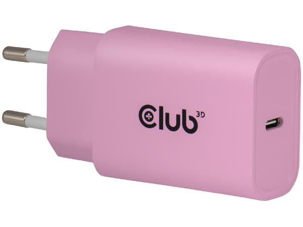 Club 3D CAC-3021 30Watt Strömforsyningsadapter Pink 2 st. rosa
