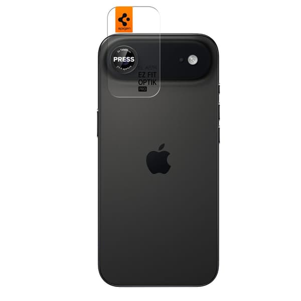 Spigen Optik Pro L-Series Glas Tr ”Ez Fit” Kameraskydd 2-pack för iPhone 17 Air svart