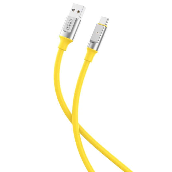 XO-kabel NB251 USB - USB-C 1,0 m 6A gul