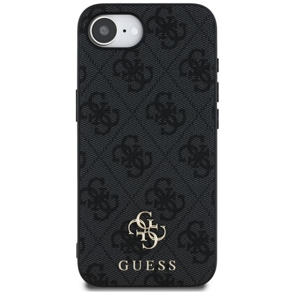 Guess HC MagSafe PU 4G Small 4G och Classic fodral för iPhone 16e svart
