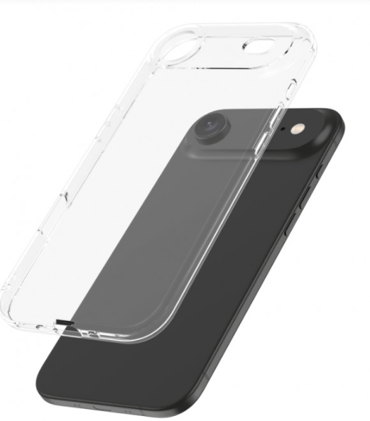 Slimmat silikonskal 1 mm – Transparent – iPhone 17 air transparent