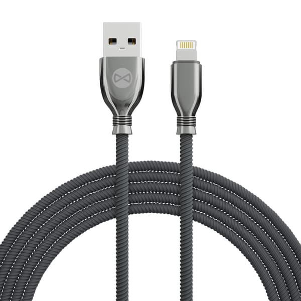 Forever Tornado-kabel USB - Lightning 1,0 m 3A svart svart
