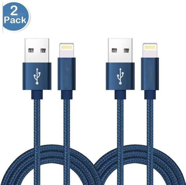 2 st 2 m färgade iphone kabel top kvalitet|röd