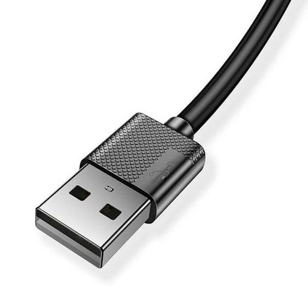KABEL T-PHOX NETS MICRO USB SVART 3A ; PVC ; 1,2M