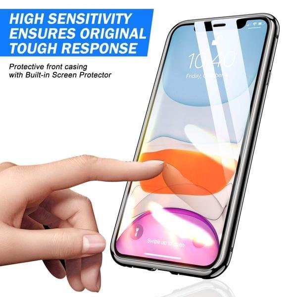 Top kvalitet magnet fodral för din iphone 11|grön