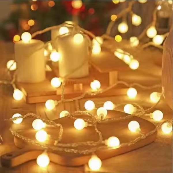 LED-LJUSSLINGA 1,5M (10 LED-LAMPOR) USB BALKONGKULOR VARMVIT