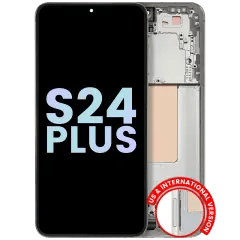 OLED-enhet med ram för Samsung Galaxy S24 Plus 5G (amerikansk och internationell version) (Service Pack) (Jade Green)
