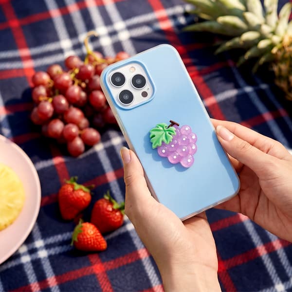 Frukt 2-i-1-fodral för iPhone 11 blå