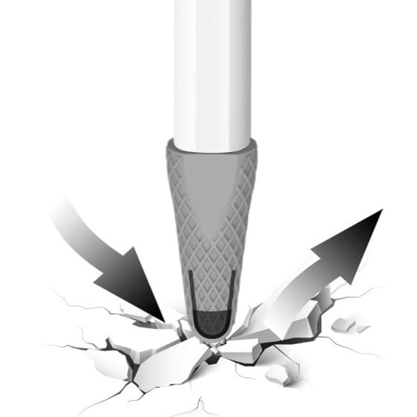 silikonfodral för För Apple Pencil 2|vit vit