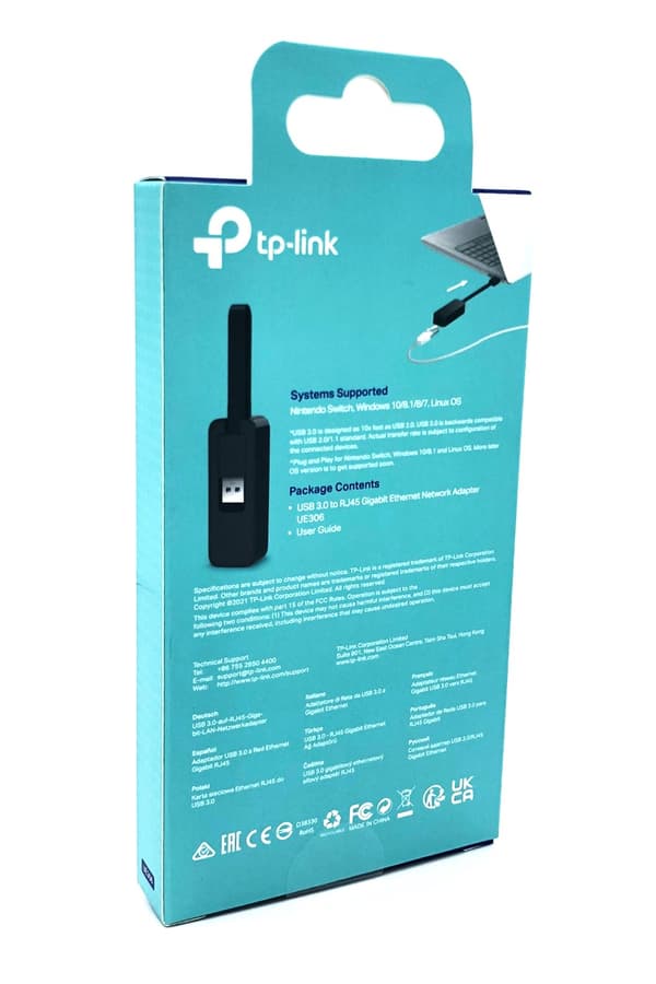 TP-Link Netvärksadapter SuperSpeed USB 3.0 1Gbps Kabling