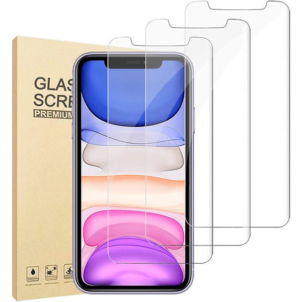 3 Pack för iPhone Xs max Skärmskydd|2,5"
