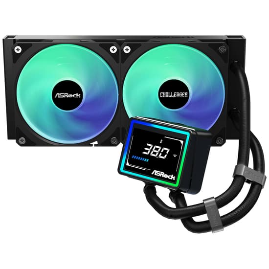 Asrock Challenger 240 Digital ARGB kölesystem 1-pack svart 120 mm svart