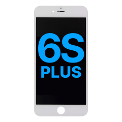 LCD-enhet med stålplatta för iPhone 6S Plus (Eftermarknad) (Vit) vit