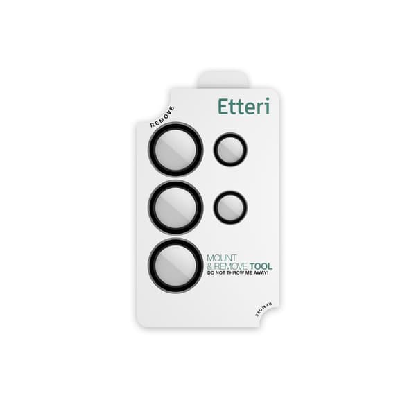 Etteri Camera Lens Protector for Samsung Galaxy S25 Ultra Black