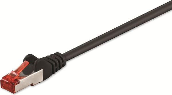 goobay CAT 6 SFTP, PiMF 15m Patchkabel svart svart