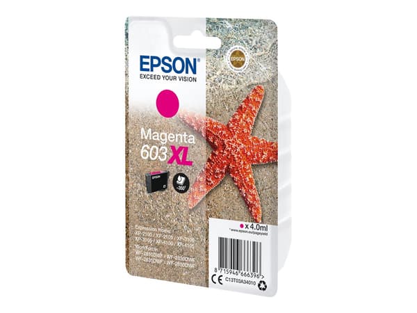 Epson 603XL Magenta 350 sidor bläck C13T03A34010