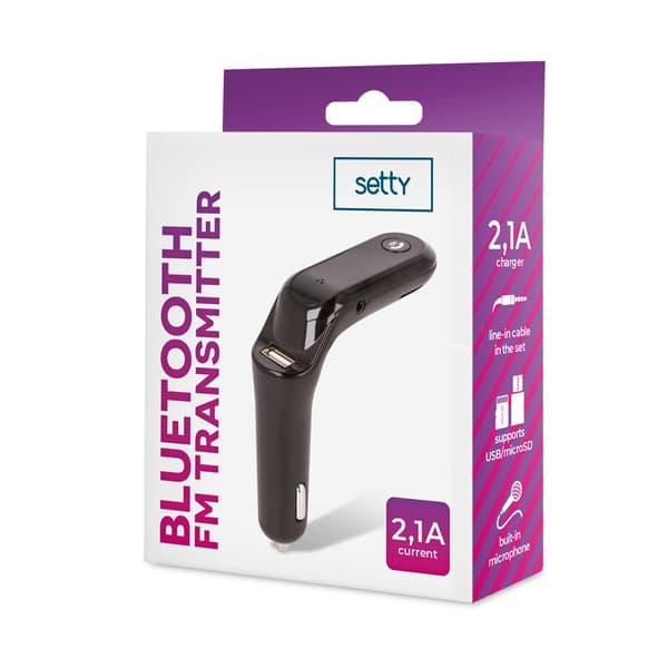 Setty FM bluetooth-sändare TFM-02