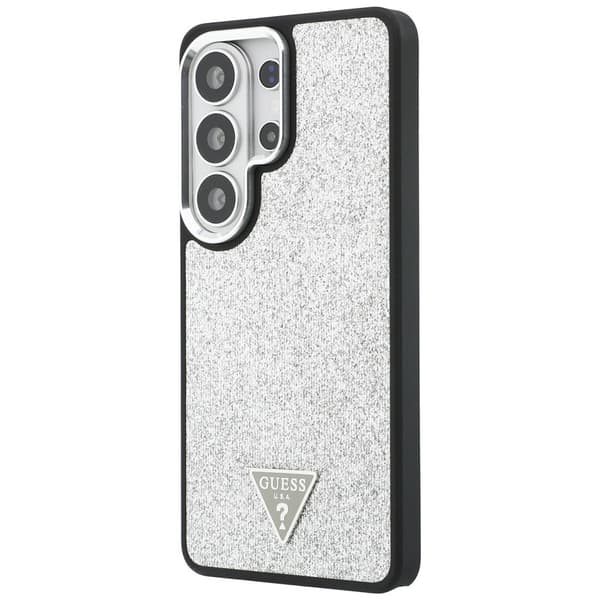 Guess skal Fixed Glitter Triangle MagSafe för Samsung Galaxy S26 Ultra silver