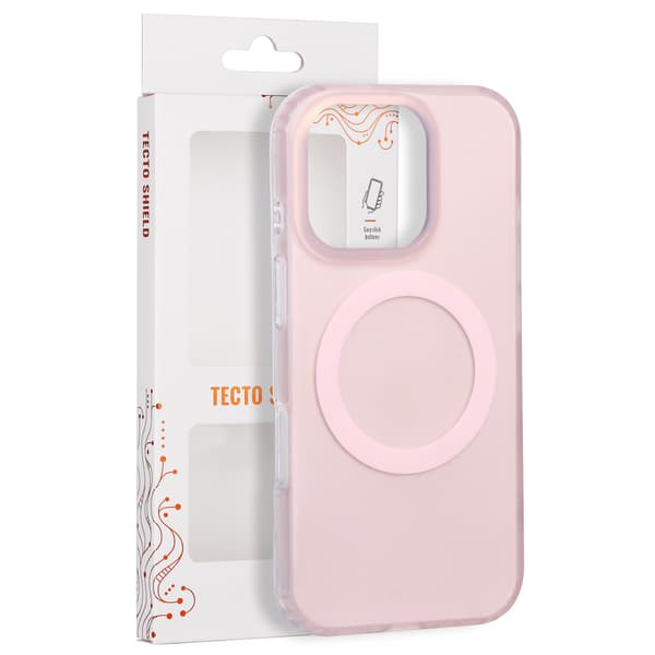 Tecto Shield Mistiq Mag skal för iPhone 16 Pro rosa rosa