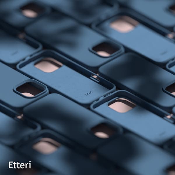 Etteri Silikonskal till iPhone 16 Pro 6,3\" mörkblå