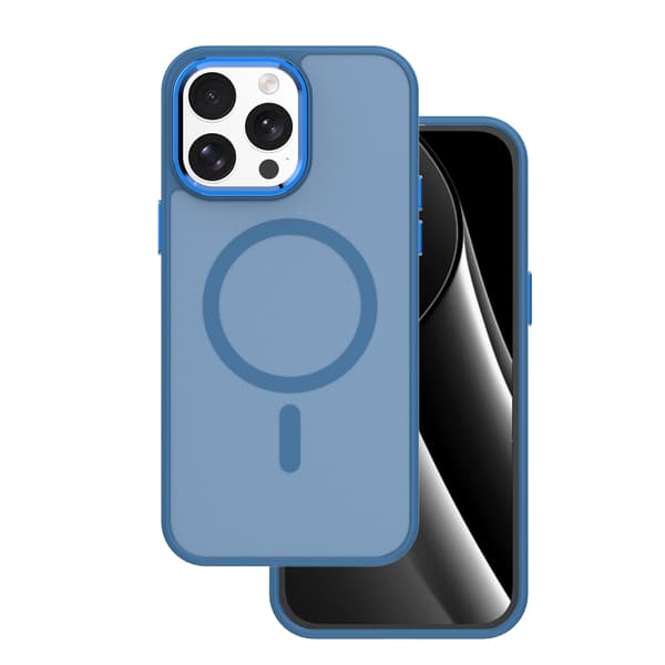 Frozen Mag skal för iPhone 14 Pro marinblå blå