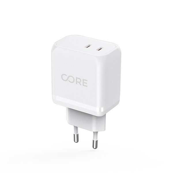 Forever CORE SMART PD väggladdare 2xUSB-C 45W
