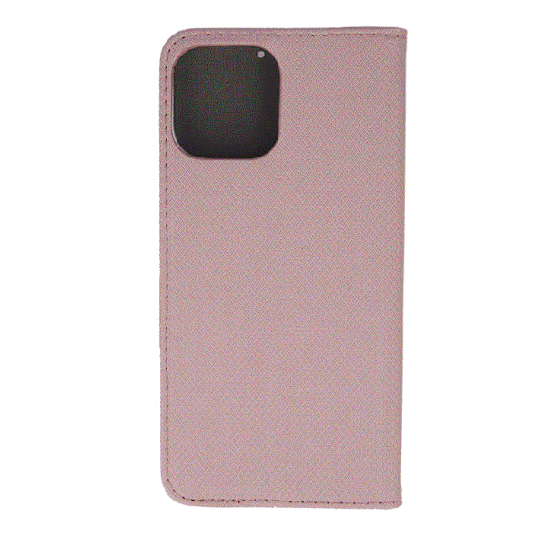 Smart Case Book för iphone 13pro max rosa rosa