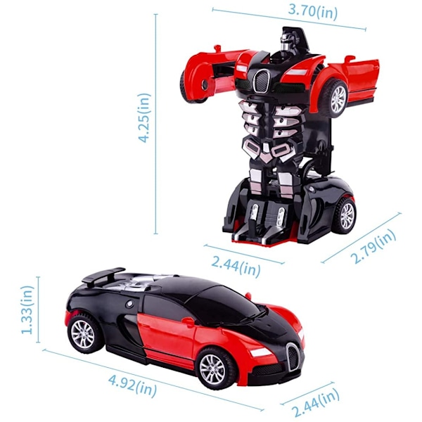 Mini Transformation bil blå blå