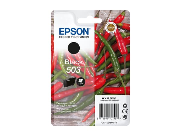 Epson 503 svart bläck C13T09Q14010