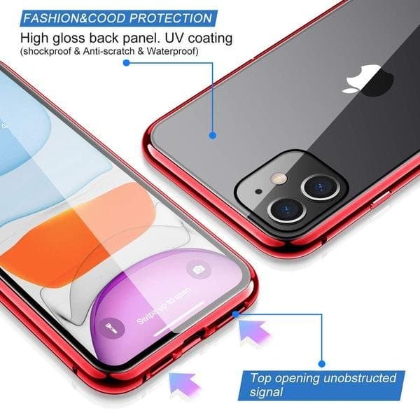 Magnetfodral för din iPhone 11 med häradt glas