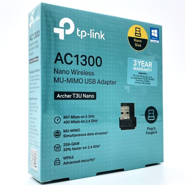 TP-Link Netvärksadapter USB 2.0 1300Mbps trådlös
