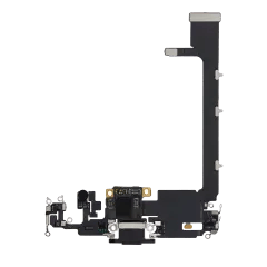 Laddningsport Flexkabel med Kort för iPhone 11 Pro Max (Använd OEM-dragning) (Rymdgrå) svart